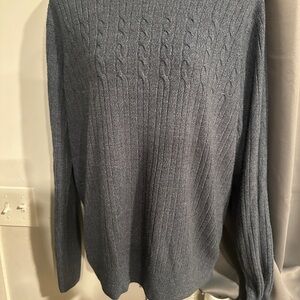 4/$16 Dockers Men's Gray Cable Knit Sweater